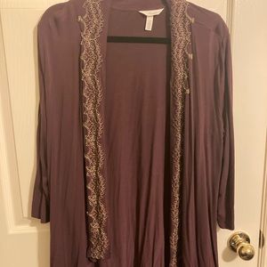 Soma Eggplant Lounge Cardigan